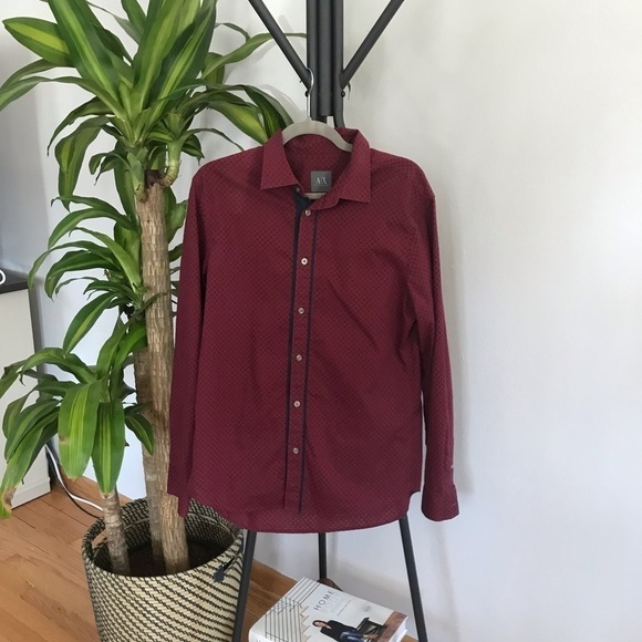 *2/$15* Stylish Men’s Armani Exchange Button Down - Picture 1 of 6